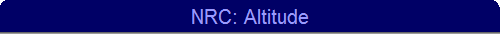 NRC: Altitude